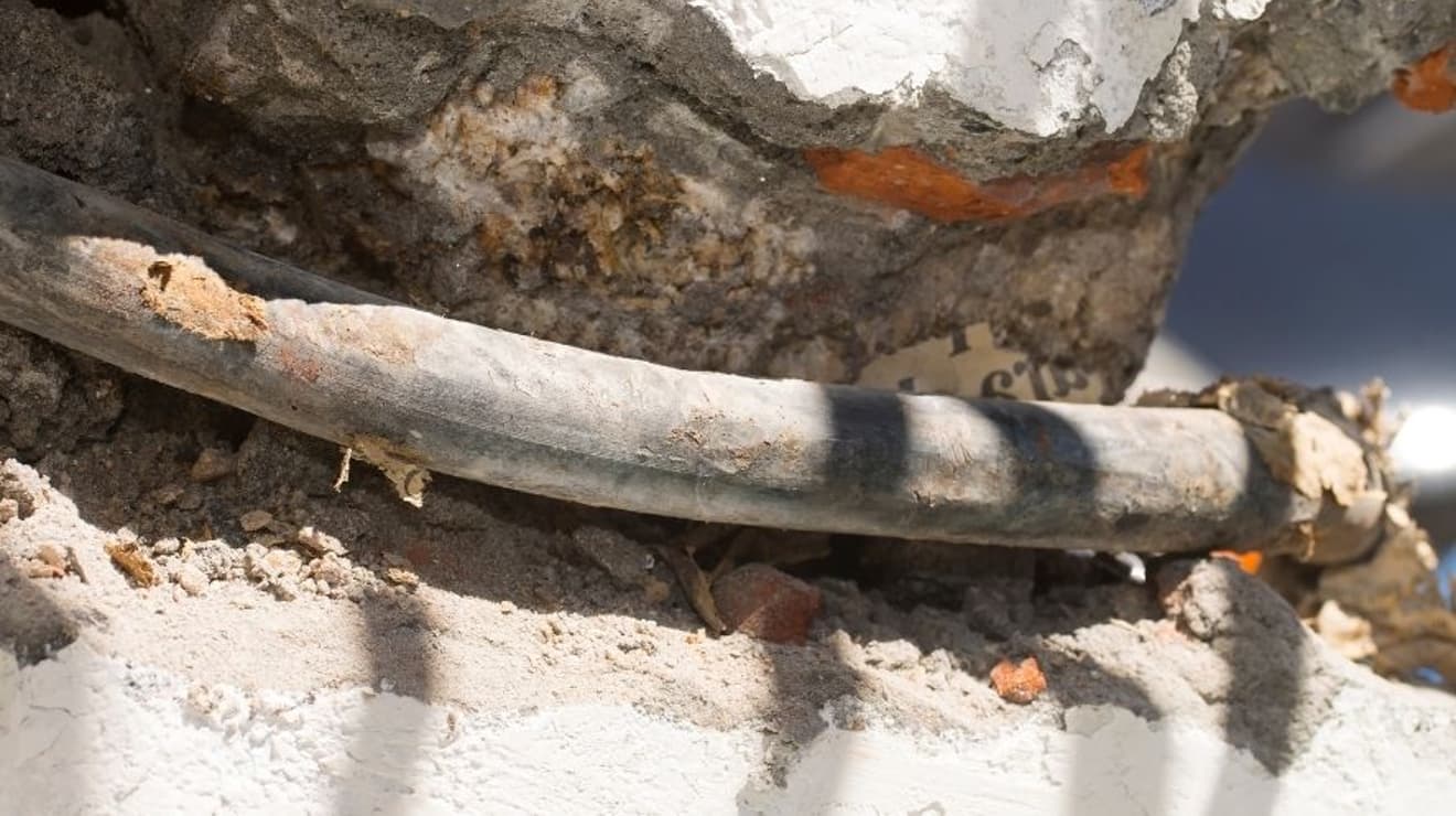 old lead pipe