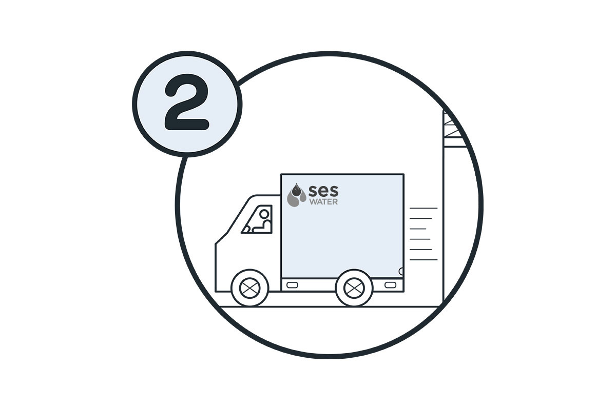 Graphic of SES water van