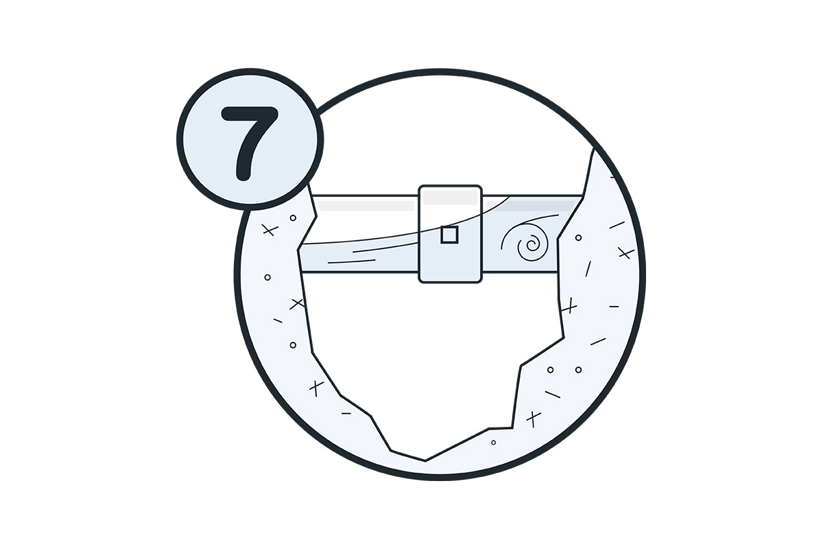 Fixed pipe graphic
